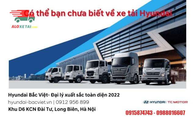 Đặc điểm của xe tải Hyundai
